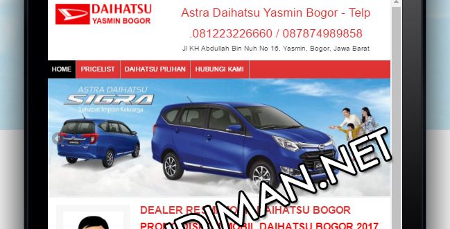 website dealer mobil daihatsu bogor